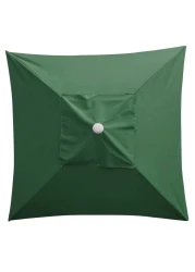 LPAYOK 65 x 65 ft Patio Umbrella Replacement Canopy Market Table Umbrella Canopy with 4 Ribs Square Outdoor Table Umbrella Replacement Top Fit Outdoor Canopy Only