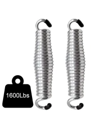 2Pack Heavy Duty Porch Swing Springs, 1600lb Capacity, Corrosion-Resistant Stainless Steel Spring for Hammock Chairs, Patio &amp; Porch Swing Suspension