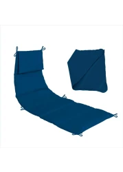 FSJITF Outdoor Swing Lounger Replacement Cushion for Patio Furniture Hanging Hammock Chair,Pad Only, Fade Resistant Breathable Waterproof(Indigo)