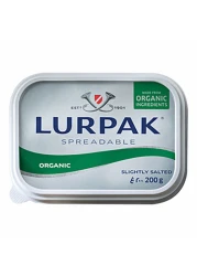 BUTTER ORG SPRED SALTED 200GM