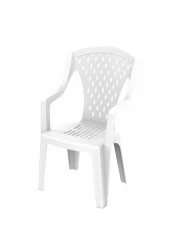 Cosmoplast Queen Chair White 59x58x93cm