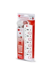 AFRA 5 Way 3m 5 Universal Sockets Cable