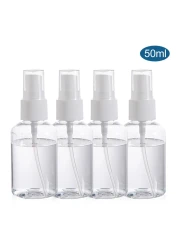 Generic-4 Pack 50ml Spray Bottles Fine Mist Transparent Empty Plastic Spray Bottles Refillable Bottle Perfume Atomizer Container for Essential Travel