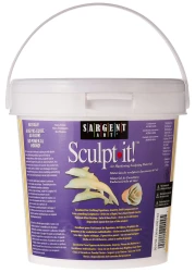 Sargent Art 2Pound White SculptIt Resealable Tub NonToxic Little or No Shrinkage Air Dry Easy Storage
