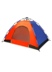 3 Person Waterproof Automatic Camping Tent For Outdoor - Multicolors