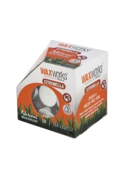 Waxworks Citronella Tealights Natural Mozzie Repellent White 50