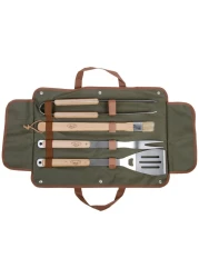 Esschert Design USA GT37 BBQ Tool Set with Canvas Bag