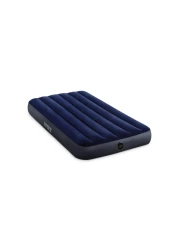 Intex 64757E Dura-Beam Standard Downy Air Mattress: Fiber-Tech - Twin Size - 10in Bed Height - 300lb Weight Capacity - Pump Sold Separately