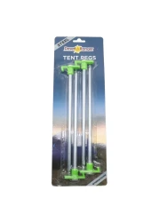 Desert Ranger Steel Tent Peg Silver Pack of 4