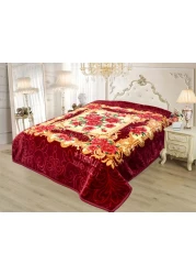 STARLIFE Premium Quality Embrossed Super Soft Royal Double Ply Blanket 100% Polyester 14 LBS 220X240CM