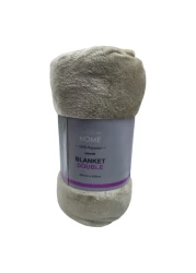 La Collection 280 GSM Polyester Blanket Double 28012810 Beige 200x220cm