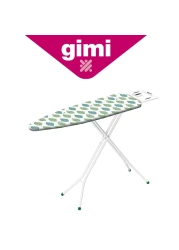 Gimi Expanded Metal Ironing Board Leo 110x33 cm with Adjustable Height, Steel Construction, and Cotton Cover with Terry Padding