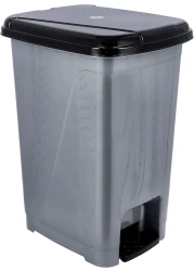 Royalford Slim Pedal Dust Bin, RF10794, 15L Plastic Waste Bin Practical Slim Bin For Bathroom, Kitchen Or Office Foot Pedal Trash Bin For Commercial Purpose, Multicolor