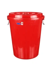 Cosmoplast Drum With Lid Red 50L