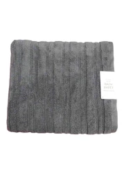 La Collection 500 GSM Cotton Zero Twist Bath Towel 22001155 Dark Grey 100x150cm