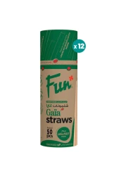 فن غرين تراك غايا شفاطات شرب - بيج 6 × 197 ملم 50 قطعة