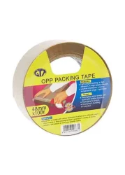 جيه تيه تيه شريط لاصق للتعبئة من مادة الأوب مقاس 91.44 × 0.048 متر - بني