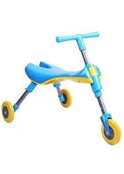Foldable 3 Wheels Kids Scooter, For Ages Less Than 4 Years - Light Blue