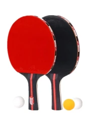 Generic 2-Piece Table Tennis Rackets With 3 Balls Set