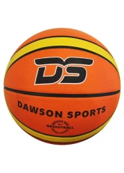Dawson Sports - Rubber Basketball - Size 7 - Orange / Yellow