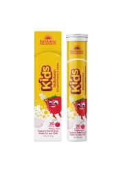 Sunshine Nutrition Kids Multivitamins Effervescent Supplement Raspberry 20 Tablets