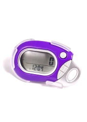 Pedusa PE-771 Tri-Axis Multi-Function Pocket Pedometer (Purple with Holster/B...