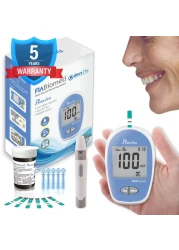 Precisa Blood Glucose Monitor Kit 50 Glucometer Strips 50 Lancets 1 Blood Sugar Monitor Blood Sugar Test Kit with Control Solution Lancing Device Large Display