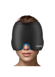 Ice Head Wrap, Renpho Headache Relief Hat for Migraine, Migraine Cap with Hot or Cold Therapy, Ice Pack Heating & Cooling Eye Mask with Gel, Cold/Hot Compress for Puffy Eye, Tension, Sinus, Stress