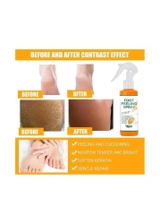 Foot Peeling Spray Orange Oil Foot Peeling Spray That Remove Dead Skin Hydrating Nourish Pedicure Dead Skin Exfoliator for Cracked Rough Heels Dry Toe Skin and Calluses