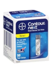 Bayer Contour Next Blood Glucose Test Strips - 50 Pieces