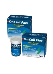 Pack of 2 On Call Plus Blood Glucose Test Strips 2 x 50 Count