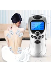 Blue Screen EMS Electric Physiotherapy Machine - Tens Massage Machine with Acupuncture Function - Full Body Massager Set for Pain Relief, Relaxation &amp; Health Care