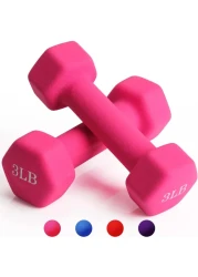 Dumbbell Set Pink 3LB Assorted Color