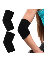 Sibba Elbow Compression Sleeve, 1 Pair Arm Support Elbow Sleeves, Tennis Elbow Compression Support Sleeve, Elbow sleeve for weightlifting, Elbow Pads for Sports Protection And Pain Relief (Black)