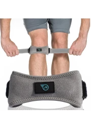 Run Forever Sports Patella Strap Knee Support For Knee Pain Adjustable Patellar Tendon Support Band For Arthritis Running Basketball Meniscus Tear Knee Stabilizer For Hiking Soccer Squats