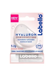 Labello Hyaluron Lip Moisture Plus Lip Balm with Menthol Sheer Rose 5.2g