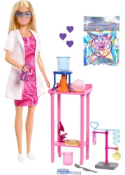​Barbie Scientist Doll and Accessories with Blonde Fashion Doll, Lab Table, Microscope, &amp; Color-Change Beaker &amp; Petri Dish Accessories
