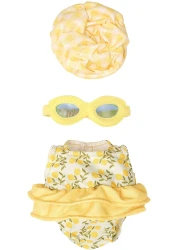 Manhattan Toy Wee Baby Stella Fun In The Sun 3 Piece Doll Swimming Outfit For 12" Dolls