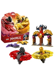 LEGO NINJAGO Dragon Spinjitzu Battle Pack - Spinning Blade Building Toy for Kids, Boys and Girls, Ages 6+ - with 2 Minifigures - Gift Idea for Birthdays - 71826