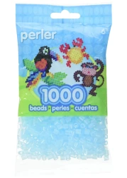 Perler Beads Fuse Beads for Crafts 1000pcs Clear Blue Small