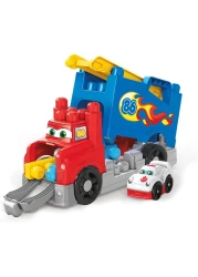 Mega Bloks First Builders Build &amp; Race Rig With Big Building Blocks, Building Toys For Toddlers (16 Pieces) Fvj01