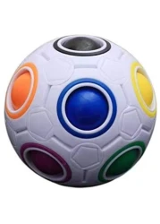 Generic Rainbow Football Creative Ball Children Kids Spherical Magic Cube Toy Learning And Education Puzzle Toys
