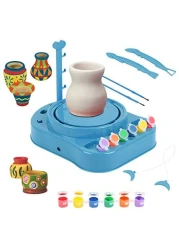 Generic - Kids Bginners Pottery Wheel Kit with Clay Paints and Tools DIY Toy Best Gift