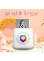 Mini Portable Thermal Printer &ndash; Inkless Sticker &amp; Self-Adhesive Label Wireless Bluetooth Printer for Android &amp; iOS Smartphones &ndash; Compact, Portable, and Easy to Use
