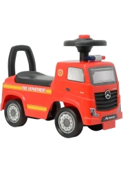 Lovely Baby Ride on Car for Kids LB 3316, Push Car with Steering, Music &amp; Light, Storage, Comfortable Back-rest, Police and Firefighter Toy Truck for Girls and Boys Age 1-3 Years - Red