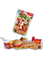 Kidwala Fast Food Burger Fries Chicken Ice, Cream Salad Cheese Vegetables Food Features Playset Educational Toys For Boys &amp; Girls