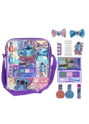 Disney Lilo and Stitch Makeup Filled Shoulder Bag Includes Lip Gloss Nail Polish Hair Bow More for Girls Ideal for Ages 3 and Up Perfect for Parties Makeovers by Townley Girl