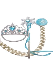 3-Piece Disney Frozen Princess Elsa Costume Cosplay Tiara Set - for girls