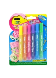 يوهو يونغ كرييتيف إصبع صمغ لامع 10 ملل 6 قطع - متعدد الألوان