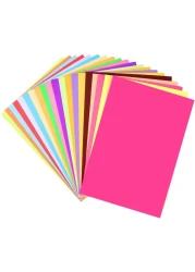 Generic 100Pcs A4 Size Origami Craft Paper Colored Art Paper Diy Sheet Decals For Kids Children Kindergarten